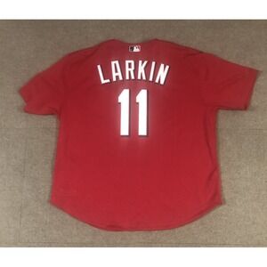 Mitchell & Ness Barry Larkin Cincinnati Reds 2000 BP Jersey #11 Adult 52/2XL NWT